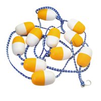 Magideal - Cuerda Segura Flotante Para Piscina, Accesorio Para Vías Navegables, Divisor De Natación, Carreras, Profundidad De Separación, Ejercitador Interior Y