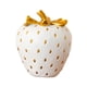thumbnail image 1 of Figura Decorativa De Fresa Con Forma De Fruta, Escultura De Regalo Para Cocina, Oficina, Fiesta, Oro Blanco, 1 of 5