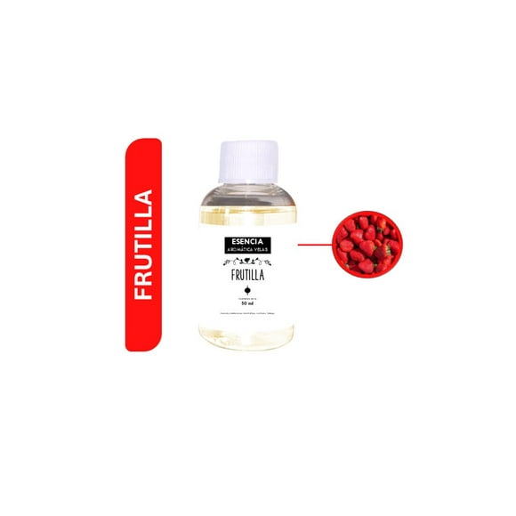 Esencias Aromáticas Pura Para Velas De Soya Y Parafina 50ml Frutilla