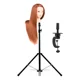 thumbnail image 1 of Atril Pedestal Para Cabeza Tecnica + Cabeza Sintetica Aletas Cafe Claro, 1 of 3