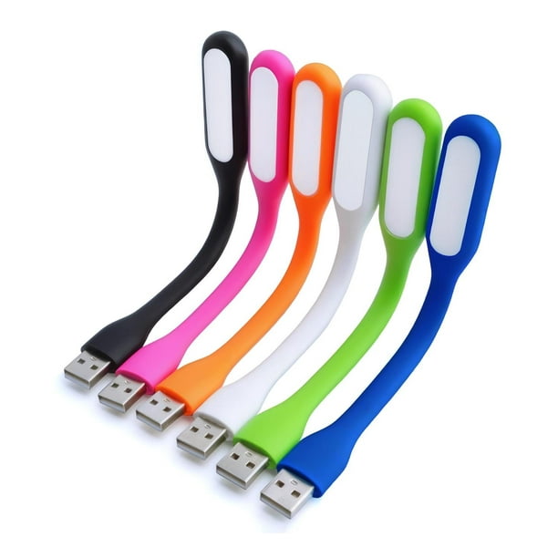 Luz Led Mini Portátil Usb Flexible Lámpara Usb Led Colores multicolor