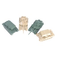Bothyi - 4X 4D Modelo De Tanque 1:144 Escala Tanque Rompecabezas Para Recuerdo Juguete Educativo Para Niños
