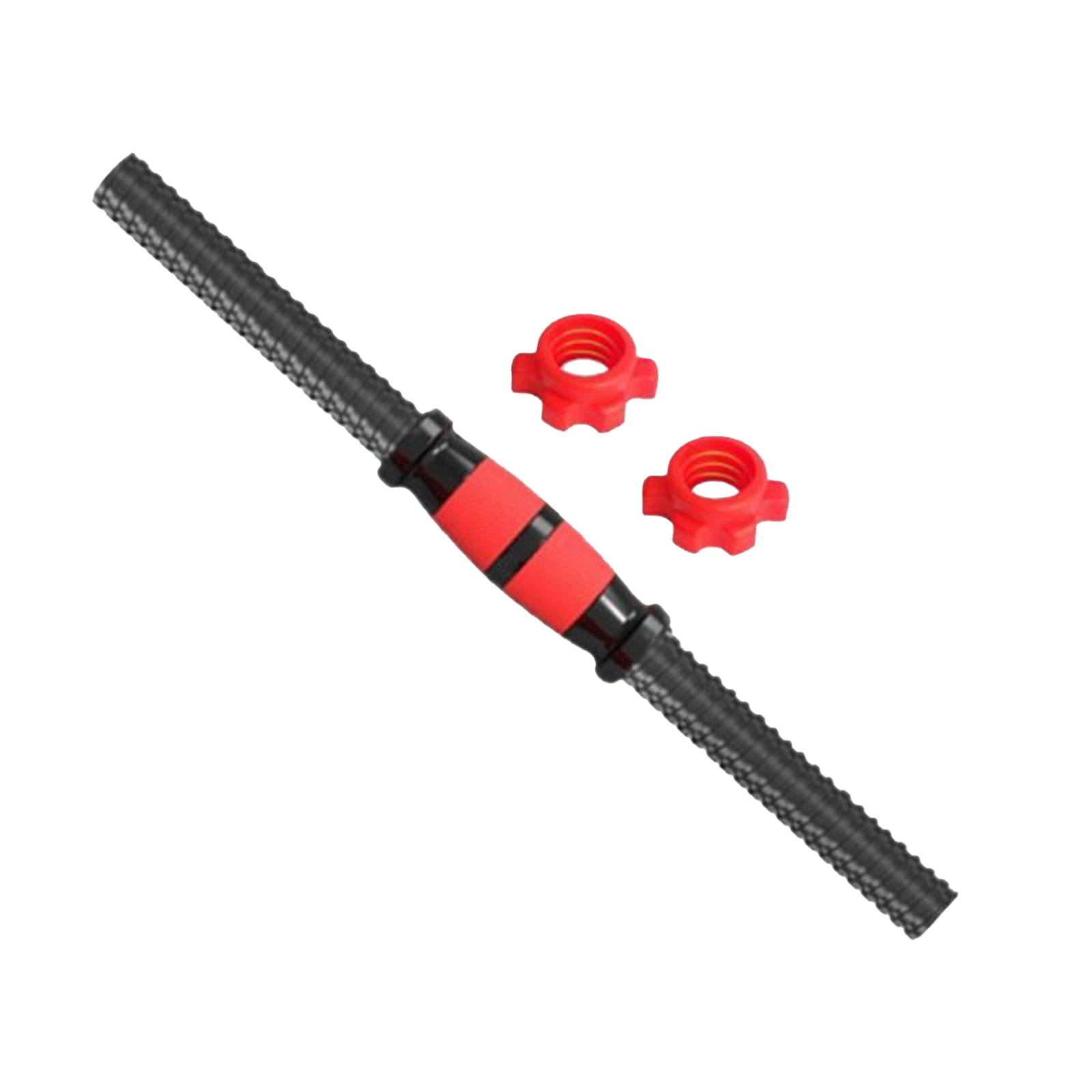 Magideal - Varilla Para Mancuernas, Mangos Roscados, Fácil De Usar, Agarre Antideslizante Con 2 Tuercas, Juego De Mancuernas Para Gimnasio, Ejercicio, Accesorios , 47cm