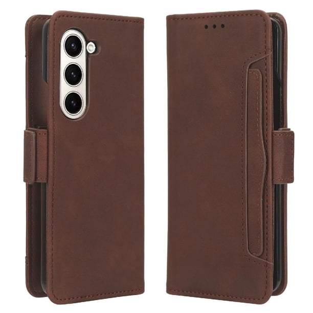 Funda Tipo Billetera FOXDOCK para Samsung Galaxy Fold 6 – Tapa Flip con Tarjetero