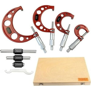 Genérica - Juego De Micrometro Exterior Con Tope De Trinquete Estandar