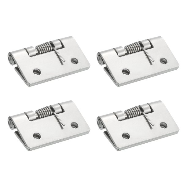 4 piezas de bisagras de puerta con cierre automático, bisagras de resorte de acero inoxidable 304 de 2", exterior