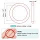 thumbnail image 2 of Uxcell 50Pcs Anillos de Silicona O 36mm ID 40mm OD 2mm Ancho VMQ Arandelas de Sellado Rojas, 2 of 7