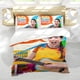 thumbnail image 5 of Clase de Caitie Conjunto de sábanas temático, trío de piezas, cómodo y amigable con la piel, diseño único, regalo de decoración para el hogar para familiares, amigos y fans,135cm *200cm, 5 of 6