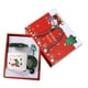thumbnail image 1 of Juego De Tazas Navideñas, Taza De Té De Papá Noel Con Tapa Y Cuchara Para Escritorio, Oficina, Vacaciones, árbol De Navidad Verde, 1 of 3