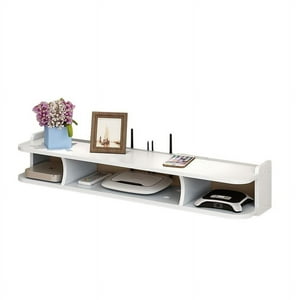 Crusec - Estanteria Soporte Flotante De Pared Para Tv, Organizador