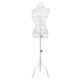 thumbnail image 3 of Modelo De Maniquí Femenino Con Soporte De Metal Y Cuerpo De Torso Para Exhibición De Fotografía En Tiendas, Color Blanco, 3 of 5