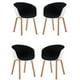 thumbnail image 1 of Set De 4 Sillas De Comedor Napoles Negro Blanco, 1 of 8