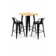 thumbnail image 3 of Mesa Alta Tipo Bar Industrial Madera y Metal 60x60 cm, 3 of 3