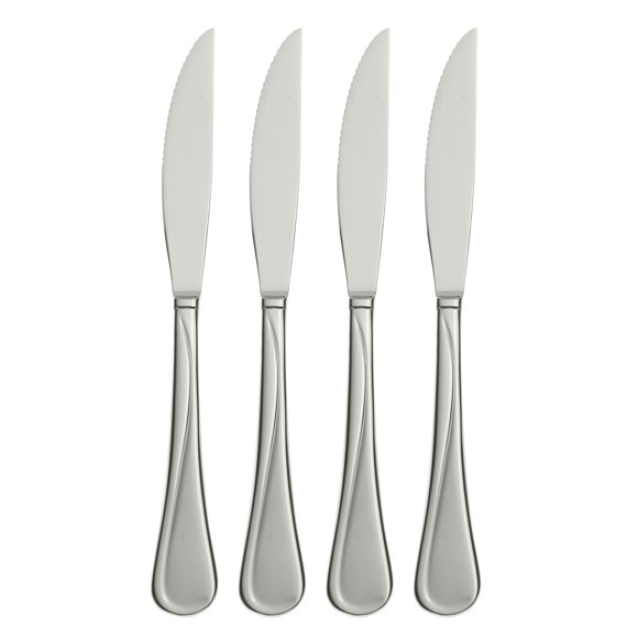 Set de 4 cuchillos Steak Knives Oneida Flight, color plateado