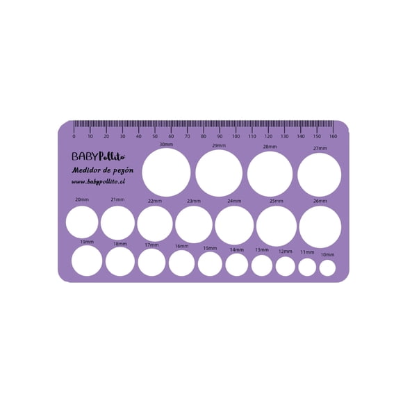 Medidor de Pezón de Silicona para Extractor de Leche de 10 a 30mm