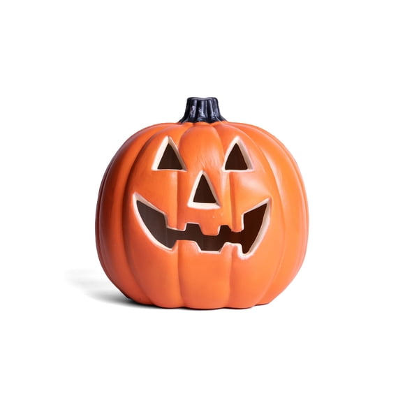 Calabaza de Plástico con Luz LED 32 x 30 cm Halloween - Frank & Mortis