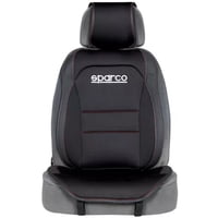 Sparco - Funda Cubre Asiento Auto Individual Negro Universal