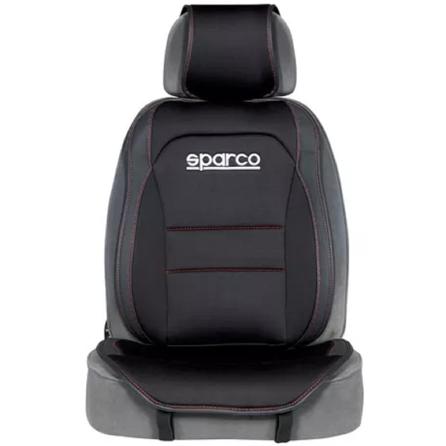 Sparco - Funda Cubre Asiento Auto Individual Negro Universal