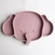 thumbnail image 1 of Baby Food Grade Silicone Elephant Dinner Plate, Compartment Food Supplement Dinner Plate, 1 of 5