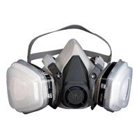 Metalfer - Respirador De Máscara 3M 6200 Con 1 Par De Cartuchos Químicos Para Vapores Orgánicos Tam M