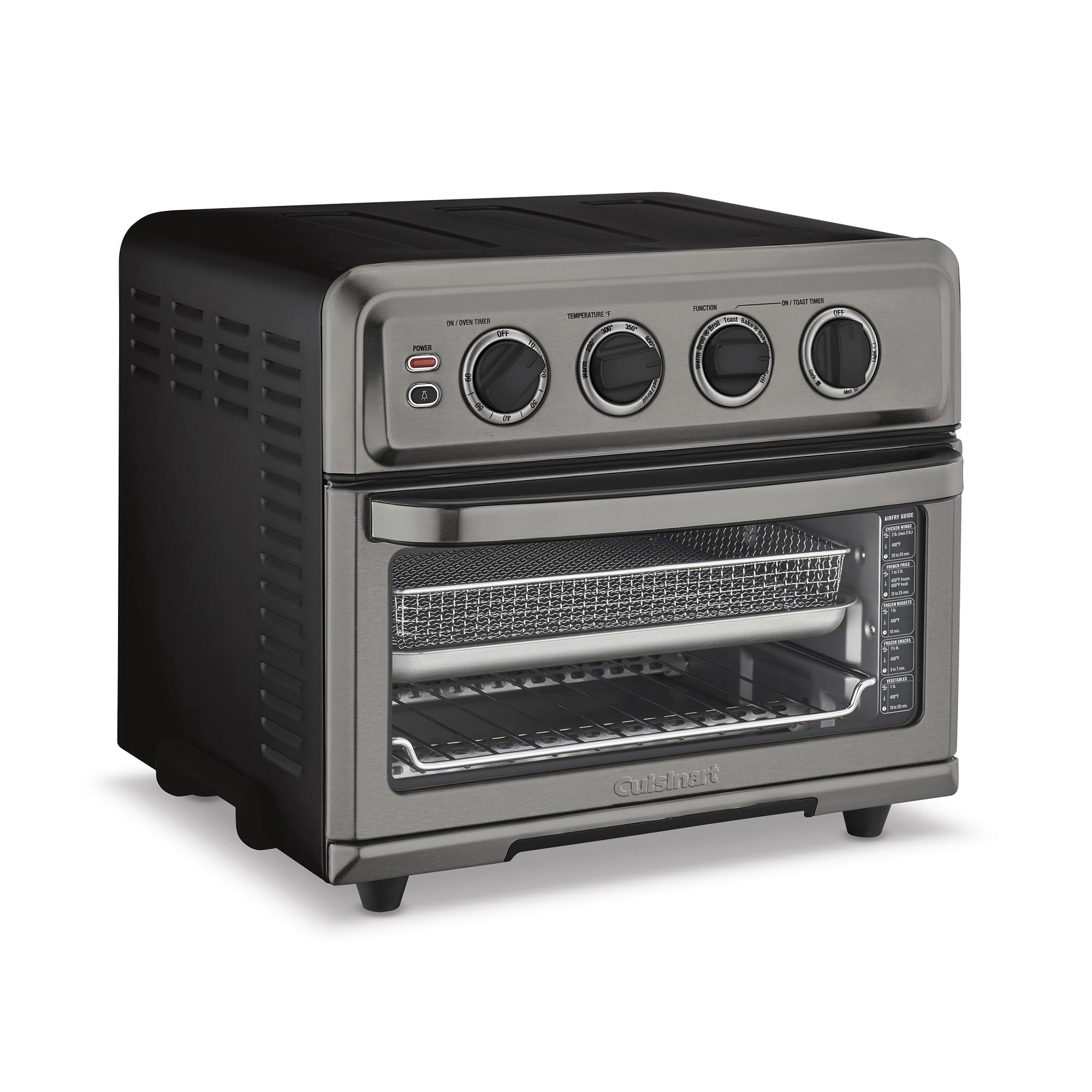 Horno Airfryer Cuisinart Toa-70bks Con Parrilla, Negro, 1800 W