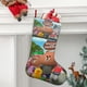 thumbnail image 2 of Brown y Amigos Tema: Calcetines de Navidad, fino lino blanco para colgar en escaleras y chimenea, decoración navideña para el hogar, regalo de Navidad.54cm×38cm, 2 of 5