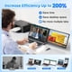 thumbnail image 5 of Extensor de pantalla para laptop sharanix ultraligero 14" FHD 1080P, 5 of 8