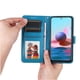 thumbnail image 4 of Funda tipo cartera FOXDOCK para Xiaomi Redmi Note 10s 4G , diseño girasol en relieve, cuero PU, cierre magnético, soporte y tarjetero, 4 of 5