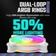 thumbnail image 2 of Cooler Master MF140 Halo² Blanco Ventilador PWM ARGB de 140mm, 2 of 9