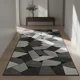 thumbnail image 1 of Alfombra Pasillera 3d Wm 60x180 Cm Decorativa 1.8 M 60 Cm Cuadrados Gris Con Negro, 1 of 3