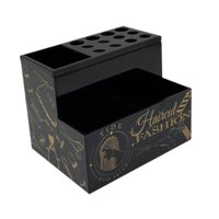Magideal - Caja Para Tijeras De Peluquería, Organizador De Salón, Titular De Tijeras De Salón Profesional, Soporte Para Tijeras De Peluquería Para Peines Y Clips Negro