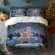 thumbnail image 1 of 3pcs Christmas Castle Printed Bedding Set Soft, 1 of 1