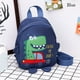 thumbnail image 1 of Children Cute Cartoon Dinosaur School Bags Anti-lost Backpacks Toddler Rucksack Kindergarten Schoolbag, 1 of 3
