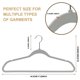 thumbnail image 4 of Perchas de calidad para colgar ropa, 50 unidades, plástico, color gris, 4 of 9