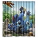 thumbnail image 1 of Cortina de ducha Rio Amazon, juego de cortinas de baño con ganchos, tamaño 66 x 72 pulgadas, 1 of 3