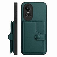 Foxdock Funda Para Oppo Reno 10 Con Bloqueo Rfid - Diseño Elegante Con Cierre De Botón