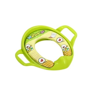 Babyluna - Adaptador Para Wc Suave Y Acolchonado Con Asas Bebé Verde