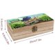 thumbnail image 2 of Caja Organizadora de Madera Rústica Los Vecinos Green, 2 of 6