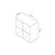 thumbnail image 4 of Estante Organizador Liam Blanco 4 Compartimentos 77x77x39 cm, 4 of 4