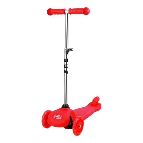 Scooter Monopatin Niño 3 Ruedas Ajustable 50-70Cms Rojo Bex Rojo Tamano Unico