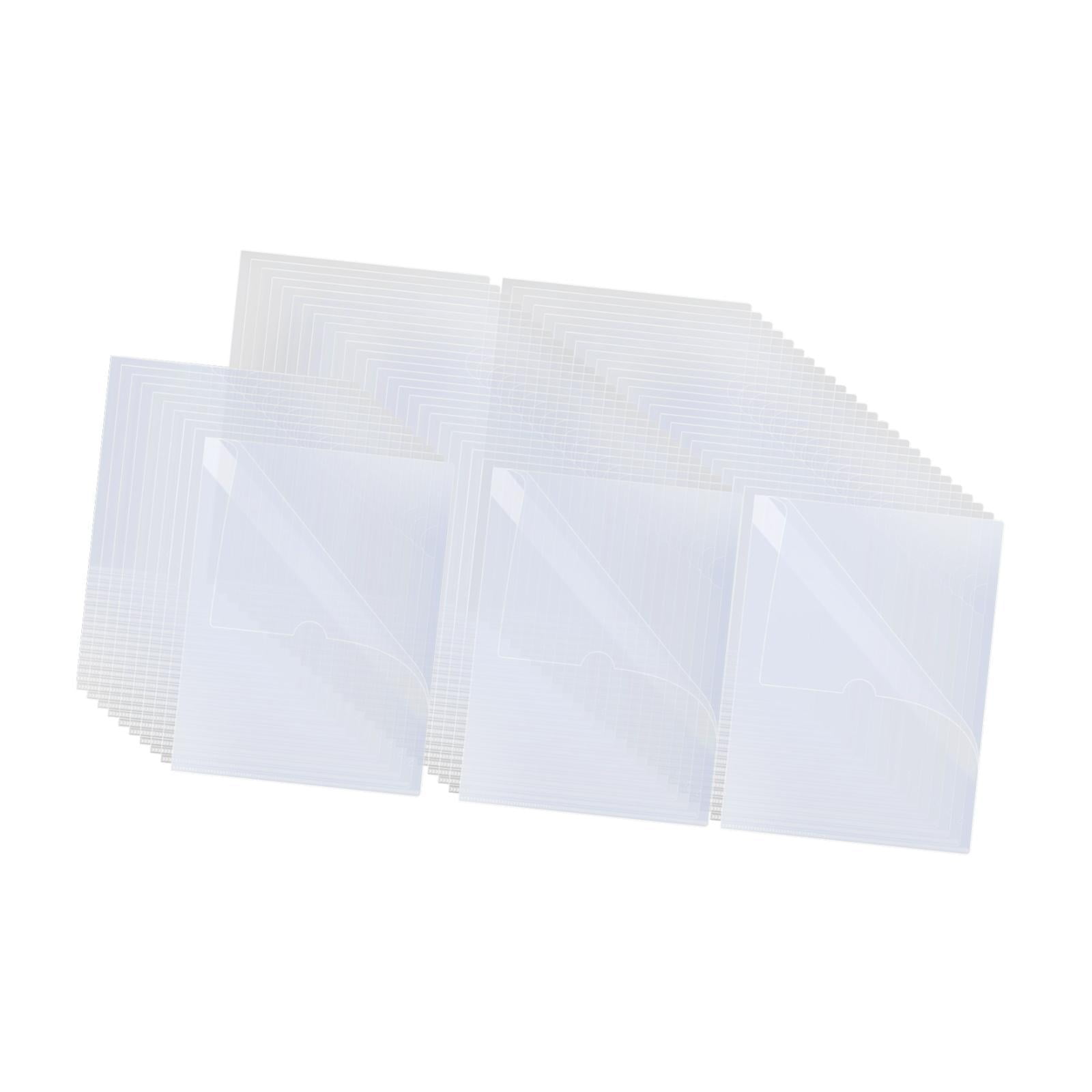 Magideal - 60 Piezas De Carpetas De Documentos Transparentes, Carpeta De Archivos, Organizador Transparente Para Hojas De Tamaño A4/carta, Protectores De Hojas,