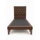 thumbnail image 5 of Cama Plaza y Media Café Oscuro Capitoné  + Colchon Mery Desing, 5 of 9