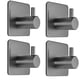 thumbnail image 1 of Ganchos adhesivos para toallas, ganchos de pared de acero inoxidable, paquete de 4, 1 of 7