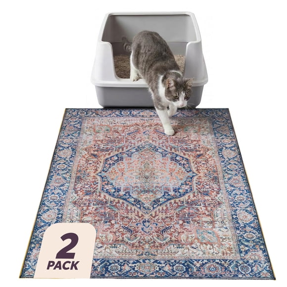 Alfombra para arena Lovewag Pets 91 × 122 cm 2 unidades Terracota