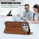 thumbnail image 3 of Funda Billetera para Infinix Note 60 5G Imán y Resistente Marrón, 3 of 6