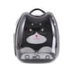 thumbnail image 1 of Mochila Transportadora Transparente Negro Diseño de Gato, 1 of 3
