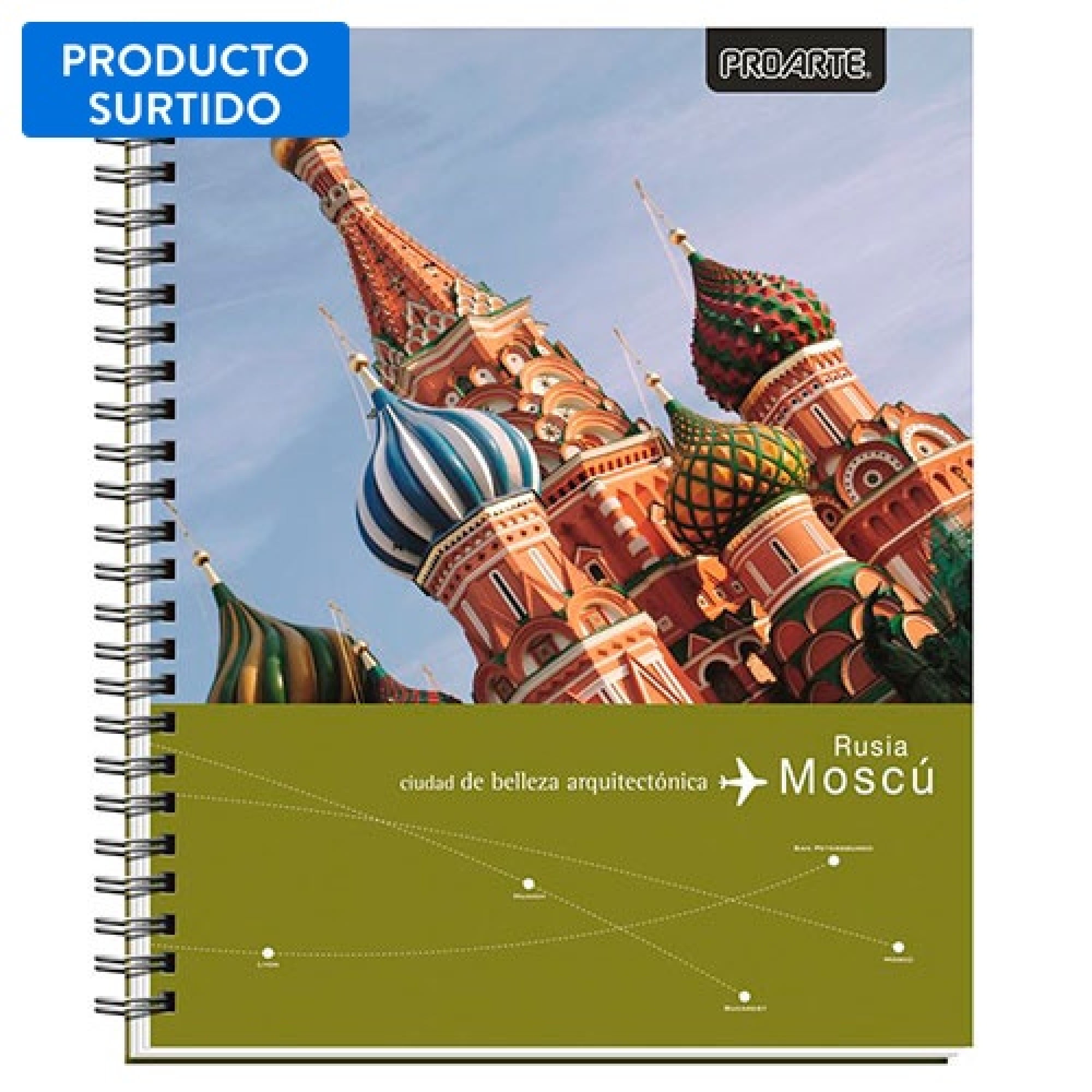 Cuaderno Universitatio People And Places Tapa Dura , Producto Surtido 1 Un Proarte