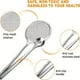 thumbnail image 4 of 1pc Stainless Steel Tongs, Multifunctional Metal Tongs, Easy To Clean Cooking Tongs Stainless Steel, Frying Tools Extrude Excess Grease From Food, 11in (About 27.9cm), 4 of 4