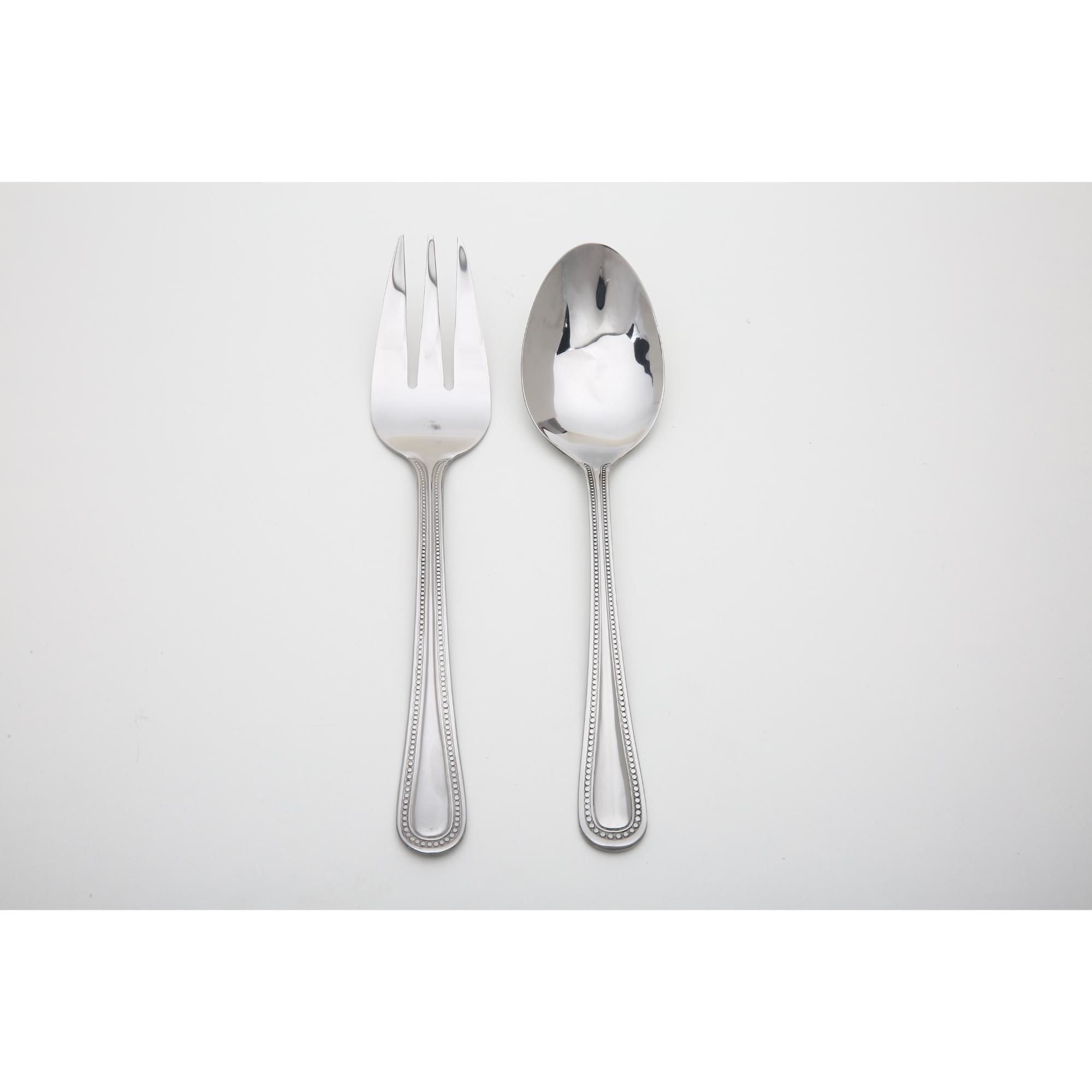 Mainstays - Cubierto 2 Piezas Ensalada Acero Inoxidable Plateado