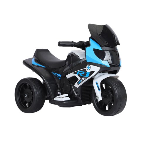 Babyluna - Moto Eléctrica Cool Con Tres Ruedas Infantil Celeste